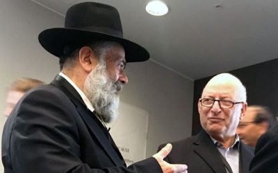 Раввин Менахем Баркан и доктор Йоэль Раппель