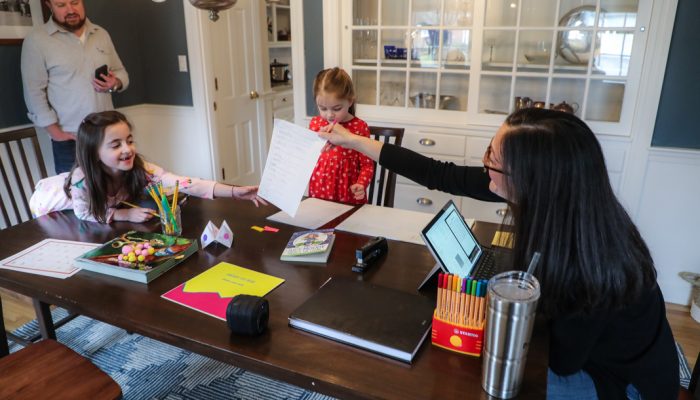 Families Work and Learn Together at Home