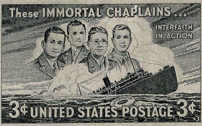 Марка почты США в честь капелланов.