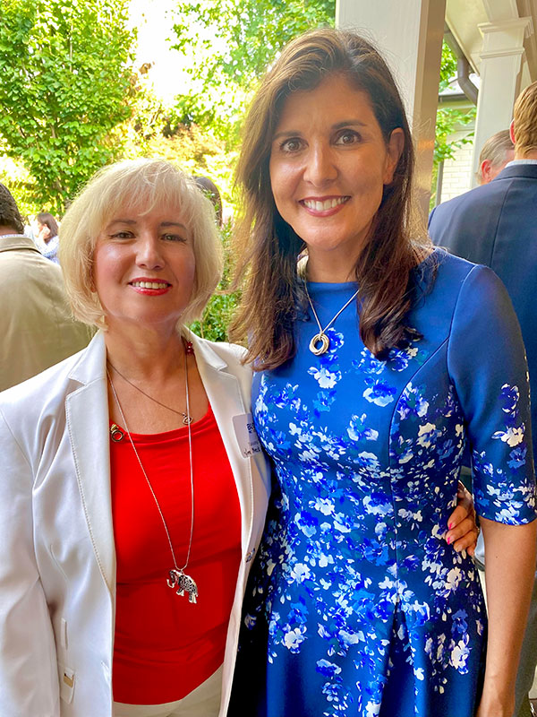 Татьяна Тулин с Никки Хейли, первой женщиной-губернатором Южной Каролины и послом США в ООН