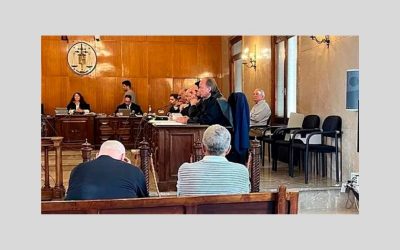 Снимок судебного процесса, состоявшегося на Майорке