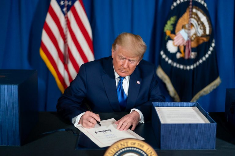 Trump in White House