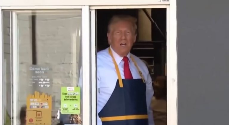Trump at McD