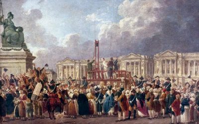 guillotine-execution-de-la-Revolution-canvas-paper-1793