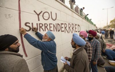 muslim-islamic-men-in-turbans-writing-a-large-sign