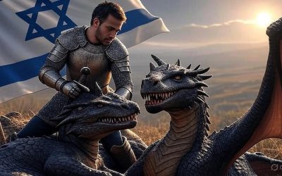 israel slayes a dragon