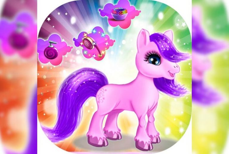 Masha on Rosy Pony