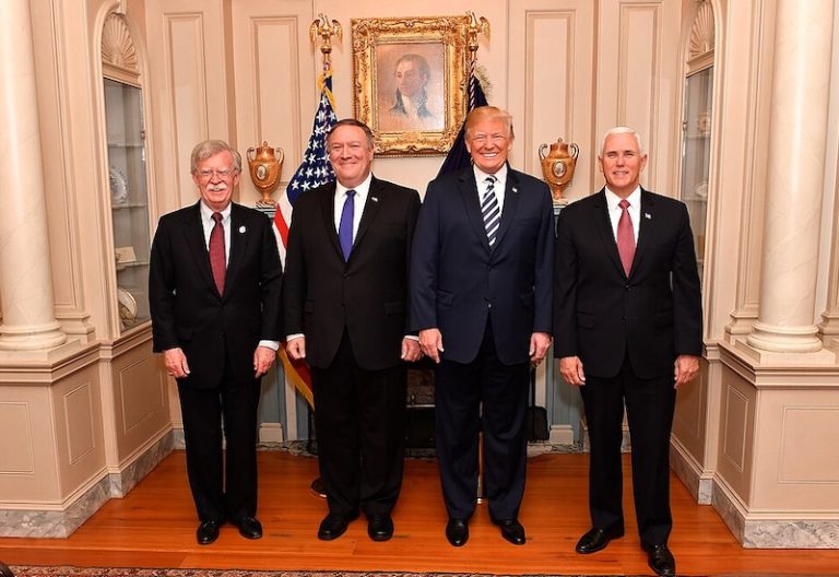 970px-Secretary_Pompeo_Poses_for_a_Photo_With_Advisor_Bolton,_President_Trump_and_Vice_President_Pence_(41811551572)