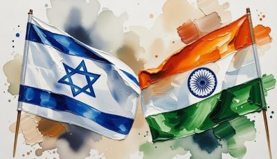 israel and India flagi