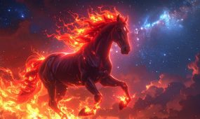 red fire horse