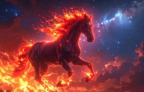 red fire horse