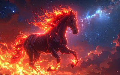 red fire horse
