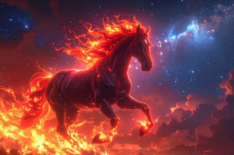 red fire horse