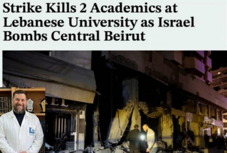 strike kills 2 academics