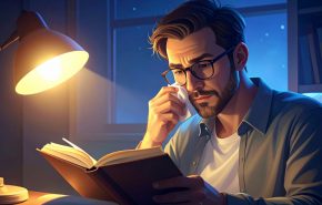 reading at night
