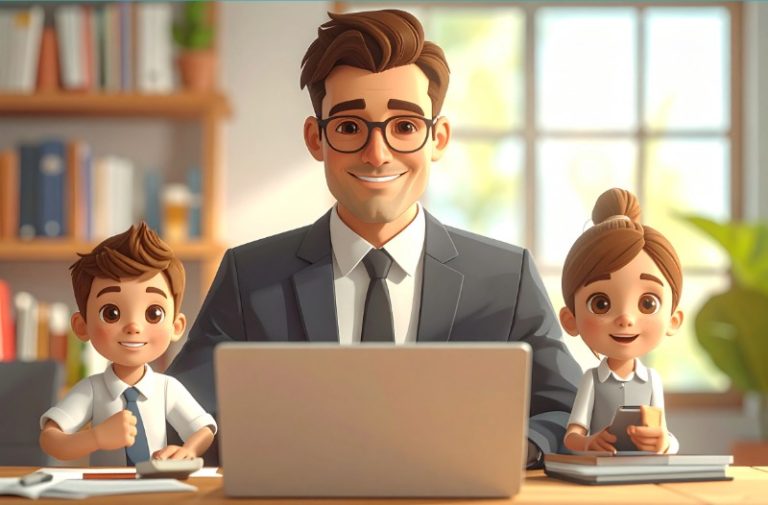 businessman_and_family